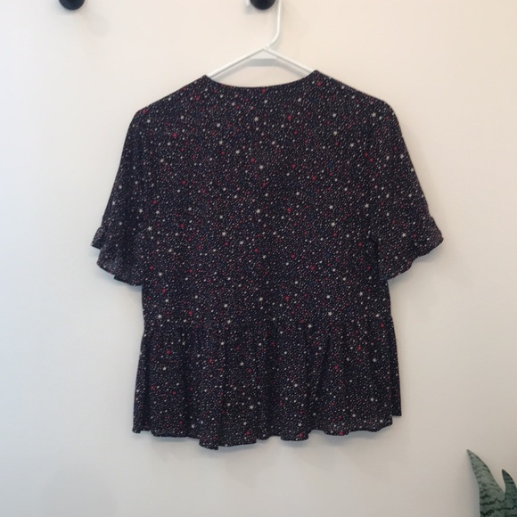 Madewell star ruffle peplum blouse, Medium - Picture 5 of 5
